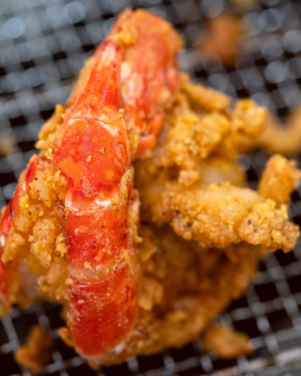Golden fried seafood by Chef Kriss Kofi